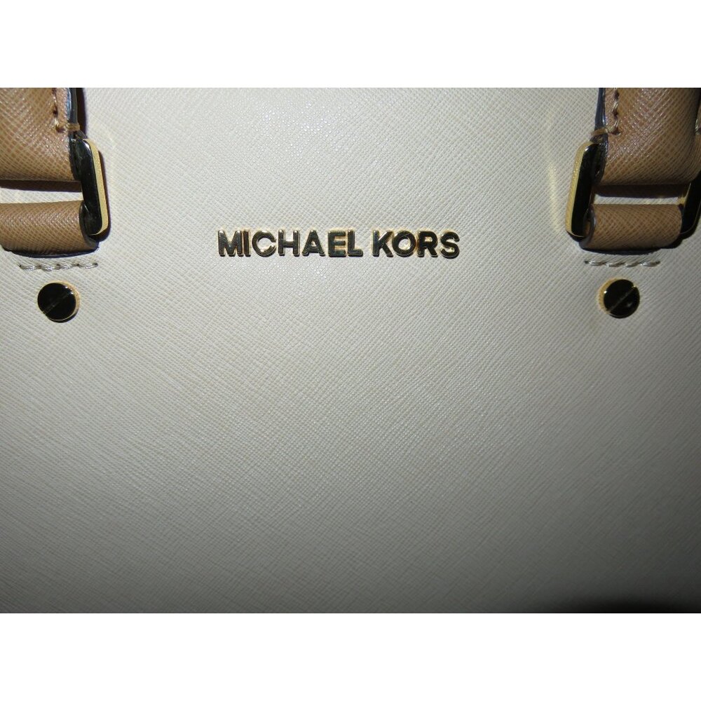 Michael Kors Selma Color Block Saffiano Leather Crossbody Tote 2WAY Handbag - Picture 9 of 11